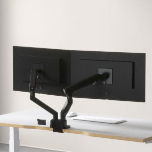 루나랩 모니터암 거치대 듀얼 베사홀 클래식 모니터암 블랙