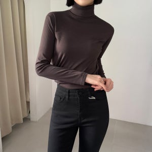 이너목폴라 여성폴라티 이너 기모 목티