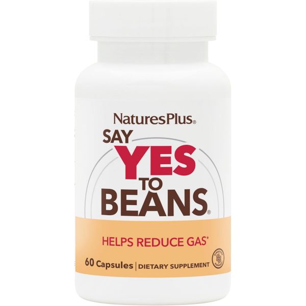 <b>NaturesPlus</b> 콩 효소 콤플렉스 2팩 - 채식 캡슐 60개 <b>가스</b> 완화 소화 보조 천연 식품 보충제 글루텐 프리 총 180인분