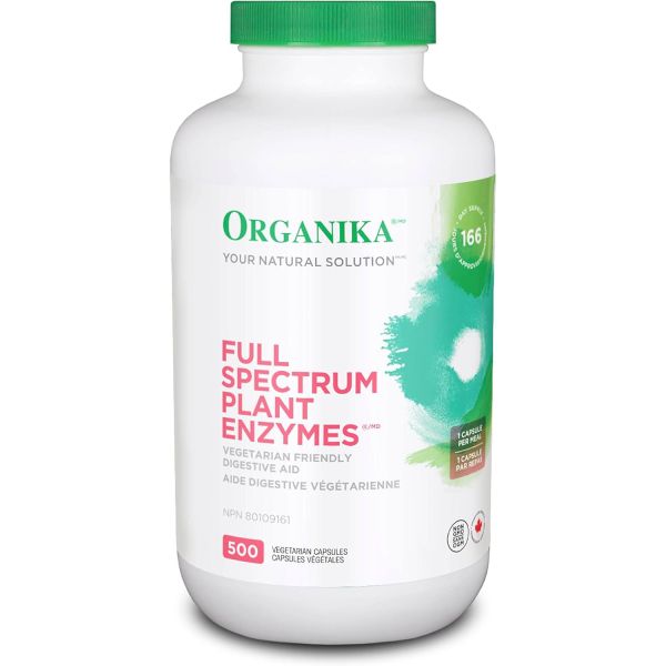 <b>오가니카</b> 풀 스펙트럼 식물 <b>효소</b> 500 MG VCAPS