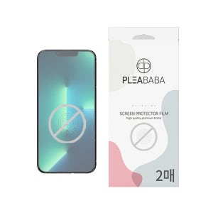 플리바바 저반사 지문방지 액정 보호필름 무광 종이질감 전면 매트 필름 아이폰13 프로 맥스, 2매입