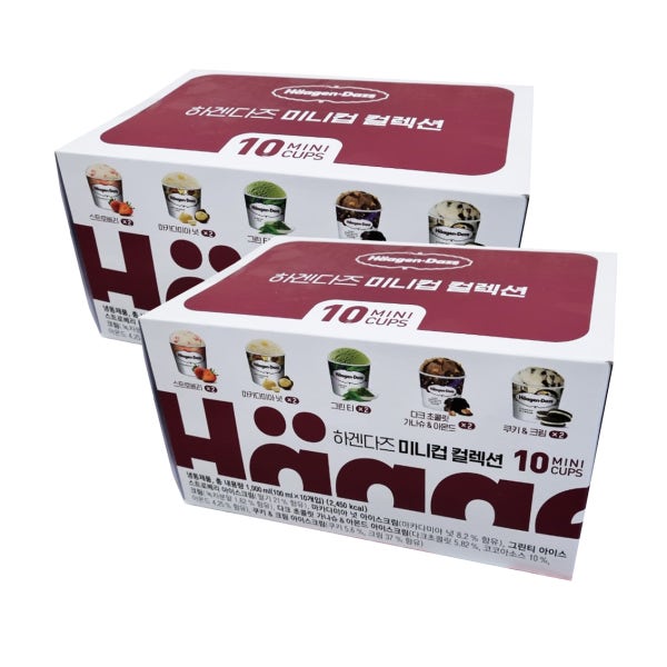 1+1 하겐다즈 미니컵 컬렉션 아이스크림 100ml x 20개 코스트코