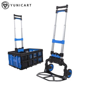 유니산업 접이식 캐리어 시장 마트 박스 손수레 쇼핑 핸드 폴딩 콤보 카트