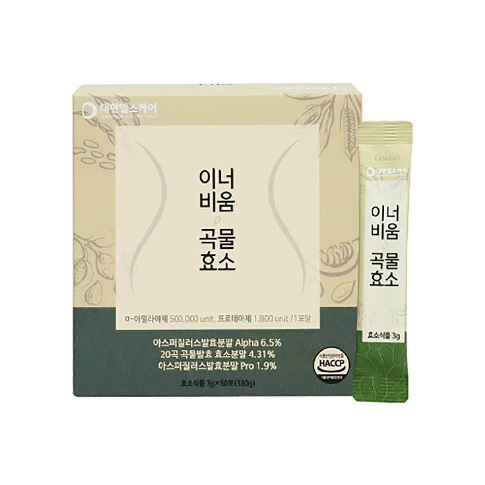 대현<b>헬스케어</b> 이너비움 곡물<b>효소</b> 3g x 60포