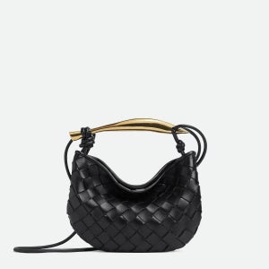 [국내재고] 보테가베네타 인트레치아토 미니 사르딘 토트백 숄더백 블랙 744267VCPP11019