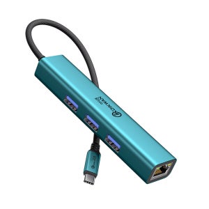 C타입 TO RJ45/LAN(USB3.0+3포트) 멀티허브 - 노트북 컴퓨터PC 태블릿 용 랜허브 컨버터 젠더