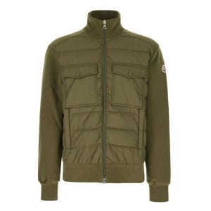 [몽클레르] 니트패딩 집업 가디건 올리브 그린 남성 8G00033 89AHS 823