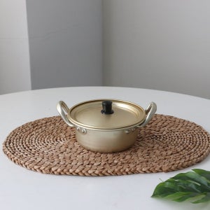 HJ 황 냄비 양수 양은 냄비 라면 찌개 손잡이 업소용 ZZ 14cm