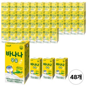 푸르밀 바나나우유 190ml, 48개
