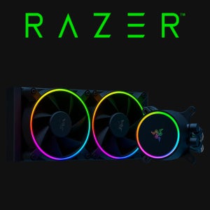 레이저 한보 크로마 RGB 수냉쿨러 AIO 240mm aRGB 펌프캡 RAZER