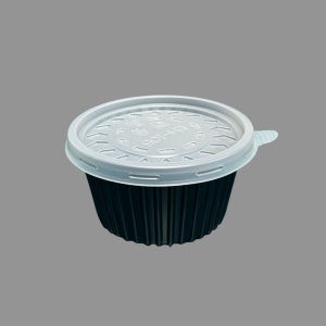 국용기 중 105x58 300ml 뚜껑+용기 흑색 1000개 세트