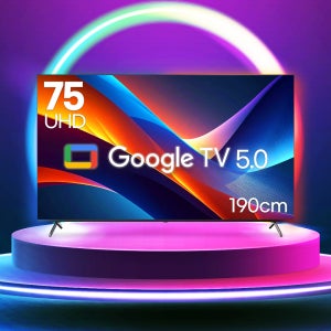 루컴즈 UHD 스마트TV 190cm(75인치), 구글5.0 T7505CUG, 스탠드 기사방문설치