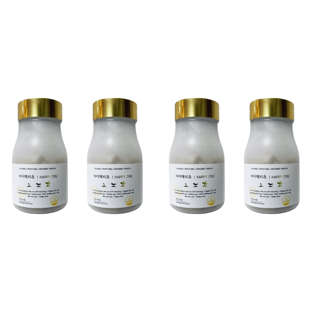 해피토리 <b>아이해피츄</b> 프리미엄 딸기맛 키즈 종합 비타민 4박스 4개월