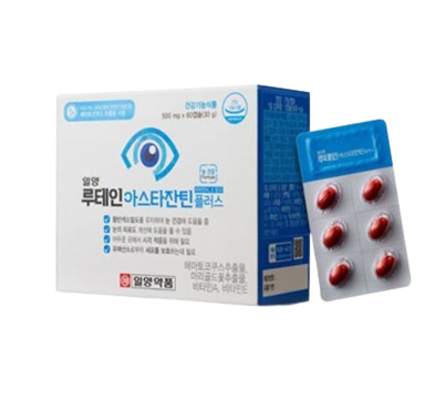 일양약품 루테인 <b>아스타잔틴</b> 플러스 500mg x 60캡슐 2개월분