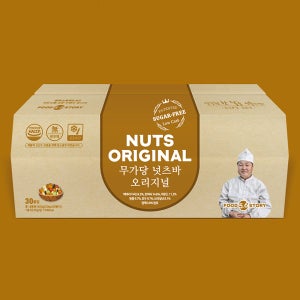 아침식사대용 견과류바 에너지바 당뇨 저당 간식 오리지널바 30g, 30개입, 1개