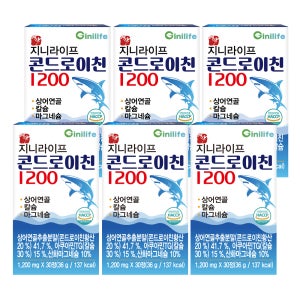 지니라이프 명작 콘드로이친 1200 30정, 6개