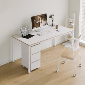 소프시스 E0등급 알파 1600x800 책상 세트 (책상+서랍+북선반)