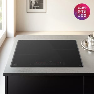LG 디오스 3구 인덕션 1등급 전기레인지 AI 알림 블랙