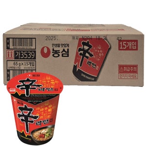 농심 신라면 소컵65g 15개 한박스 작은컵 컵라면
