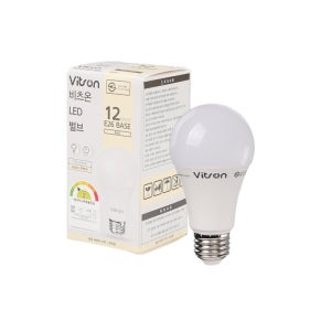 비츠온 LED 벌브 램프 전구 교체 12W, 주백색