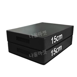 역도 박스 살빼기 매트 충격방지 훈련 점핑 피트니스 80cm 블랙 레드