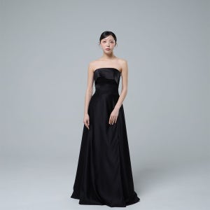 탑숄니 블랙 웨딩 트임드레스 대여 셀프웨딩 제주야외스냅 피로연 브라이덜샤워 이브닝원피스