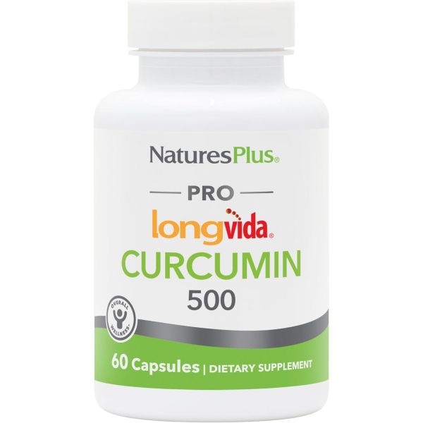 Natures Plus PRO 롱비다 커큐민 500mg - 60캡슐 - 프리 라디칼 <b>보호</b> - Non-GMO 비건 글루텐 프리 - 60인분