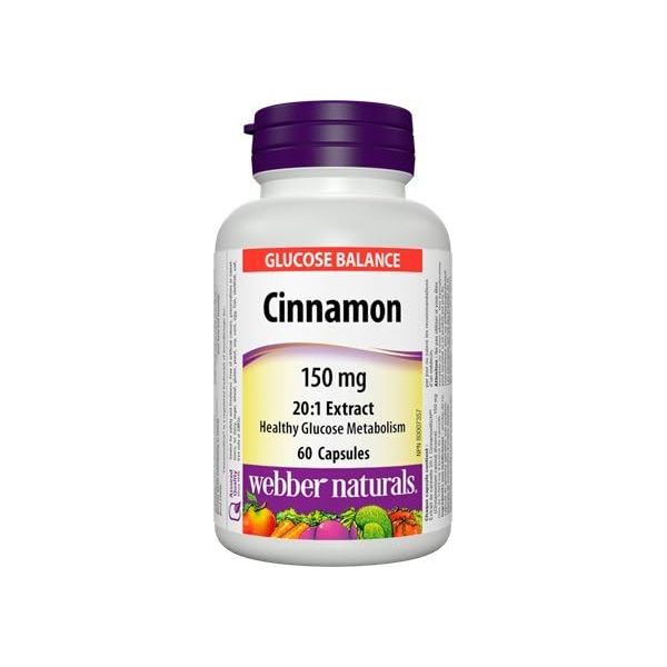 <b>웨버 내추럴</b> 시나몬 추출물 시눌린 PF™ 150mg 60캡