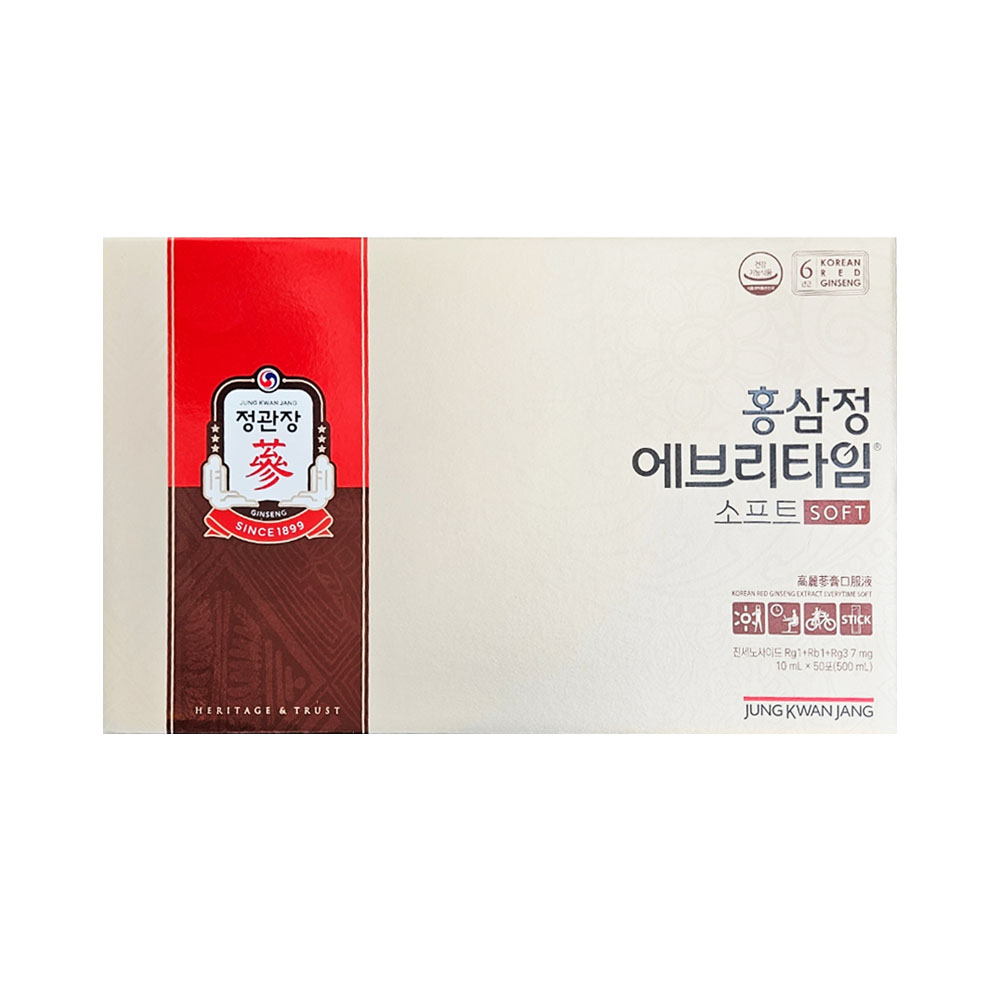 <b>정관장</b> 홍삼정 에브리타임 소프트 10ml 50포 X 2박스 (쇼핑백 포함)