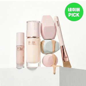 [유트루 Pick/최초공개 블렌더 3종 증정] 에스쁘아 비글로우 파운데이션 SPF27 PA++ 30g (GIFT: 유트루 브러쉬+원테이크 블렌더 3종+미니 파데 #웨딩피치)