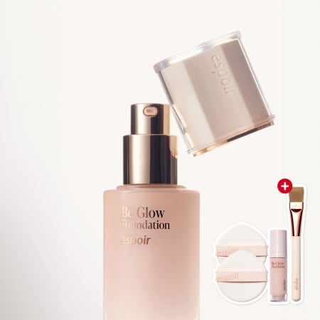 에스쁘아 비글로우 파운데이션 SPF27 PA++ 30g (GIFT:트루 글로우 브러쉬+에어 퍼프 2매+미니 파데 #웨딩피치)