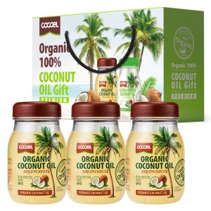코코엘 유기농 무향 코코넛오일 415ml 3개입 선물세트 1박스