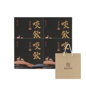 이경제 흑염소 담음 선물 스틱 진액 즙 침향 엑기스 녹용 10포+10환 20포, 4개