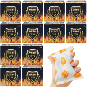 KC인증 오마이핫팩 150g 120개 흔드는 핫팩 일회용 대용량 온열팩 군용 포켓용 14시간지속