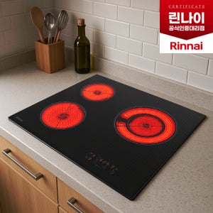 린나이 하이라이트 빌트인 3구 전기레인지 RH-B33A
