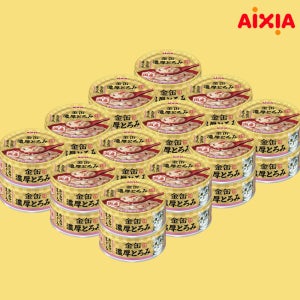 아이시아 금관 농후 고양이 간식 습식캔 GNT-6 참치와 게맛살, 70g, 24개