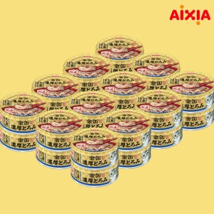 아이시아 금관 농후 고양이 간식 습식캔 GNT-5 참치와 가다랑어포, 70g, 24개