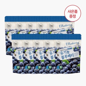 [유기농딸기증정] 호재준 냉동 세척 유기농 블루베리 500g x 10개