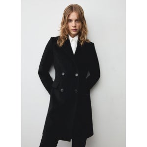 MANGO WOMAN 코트 DALI Black 87050428