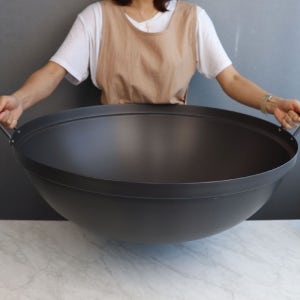 토스코 경질 튀김솥 대형 볶음솥 업소용 튀김팬 중화 요리 ZZ 70cm