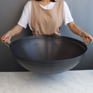 토스코 경질 튀김솥 대형 볶음솥 업소용 튀김팬 중화 요리 ZZ 65cm