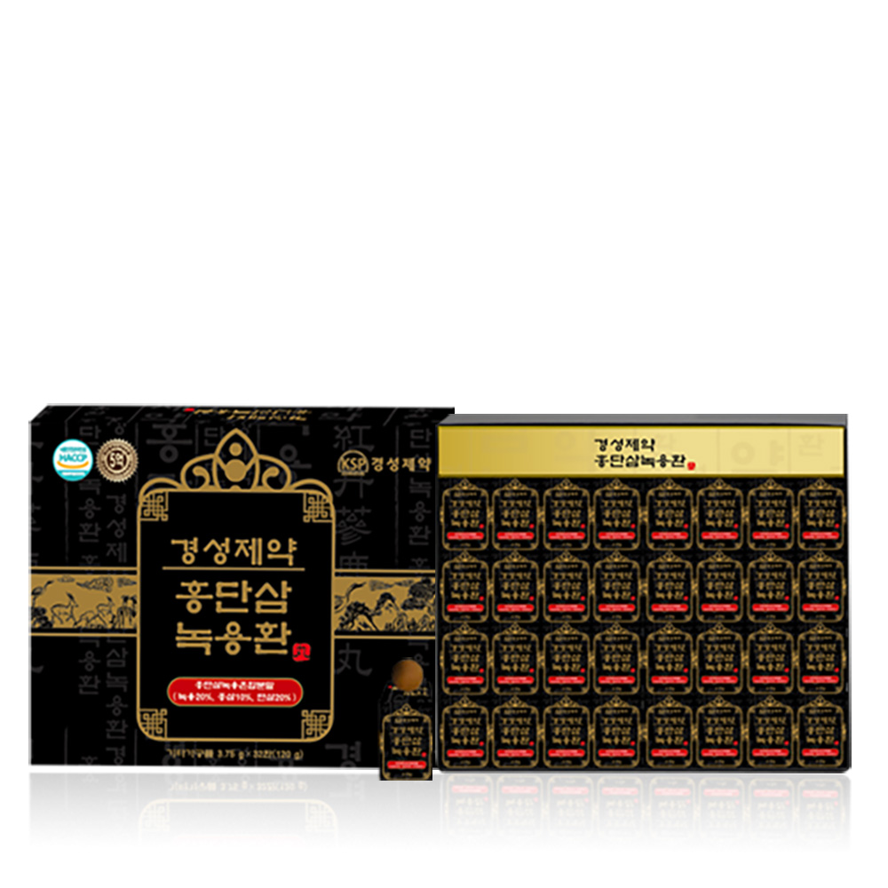 경성제약 홍단삼녹용환 혈액순환 면역력증진 홍삼 녹용 건강환