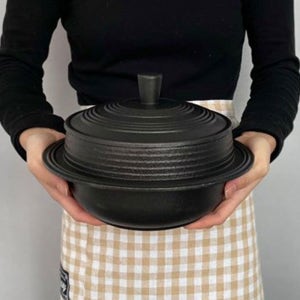 IH 무쇠 가마솥 통주물 코팅 인덕션 솥밥 ZZ 18cm