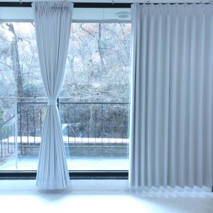 맞춤제작 난연 5중직 두꺼운 100%암막커튼 나비주름 아이방 방풍 안방 거실 단열 핀형