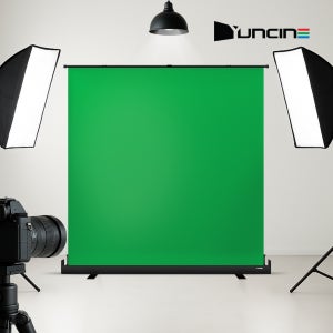윤씨네 크로마키 그린 스크린 282.8cm(100인치) 촬영용 스튜디오용 개인방송 무타공 유압식
