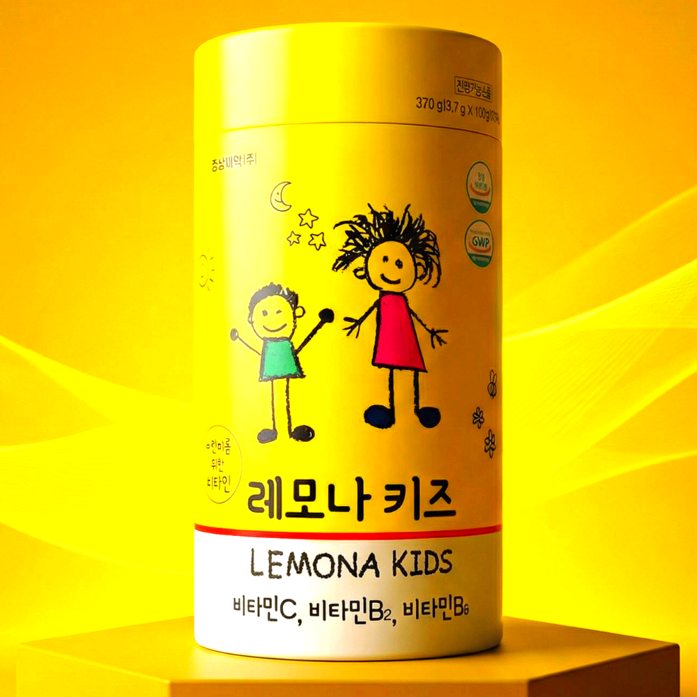경남제약 <b>어린이 비타민</b> 레모나 <b>키즈</b> 츄어블 100정 유아 아이 아스코르빈산 간식 선물