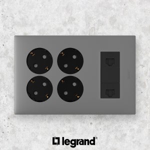 르그랑 아펠라 컬러 통합수구 VDI 콘센트4구+8PIN2구