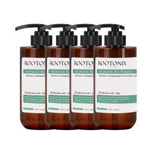 루토닉스 건성 두피 각질제거 히알루론산 알로에 샴푸 그린캡슐, 500ml, 4개