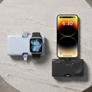 모락 큐잉 4IN1 8핀 C타입 도킹형 애플워치 멀티 보조배터리 5000mAh