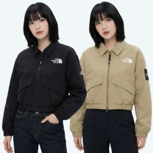 노스페이스 여성 크롭 자켓 빌란 히트 블루종 경량 패딩 간절기 숏 점퍼
